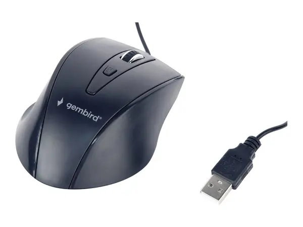 Gembird MUS 4B 02 - Mouse optic 1200 DPI, 4 butoane, USB, 1.35 m, Negru