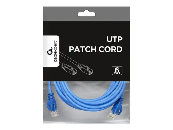GEMBIRD PP6U 3M B - Patch Cord UTP Cat6, RJ45 RJ45, 3m, Albastru, AWG24, CCA