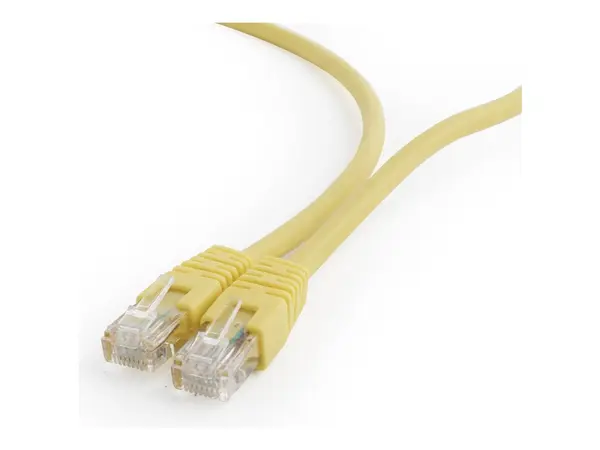 Gembird PP6U 5M Y - Patch Cord UTP Cat6 5m, RJ45 RJ45, AWG26, CCA, Yellow