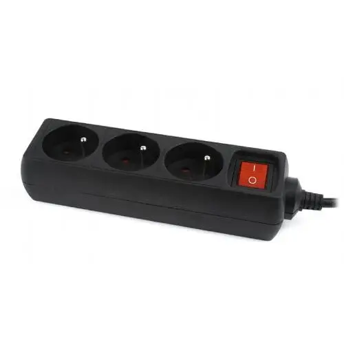 GEMBIRD Prelungitor Gembird EG-PSU3F-01, 3x prize Schuko, 0.6m, Negru
