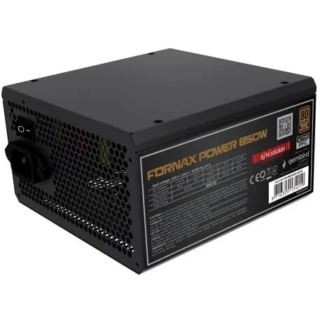 GEMBIRD Sursa alimentare Gembird Fornax Power, 850W, 80 Plus Bronze, Active PFC, 20+4 Pin ATX