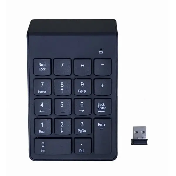 GEMBIRD Tastatura numerica wireless, Gembird, Negru