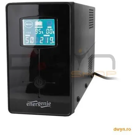 GEMBIRD UPS GEMBIRD 850VA w. AVR, diplay LCD, interfata USB, black, 'EG-UPS-032'