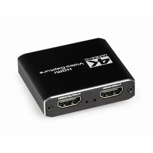 Gembird, USB HDMI Grabber 4K trecere HDMI Black, UHG-4K2-01