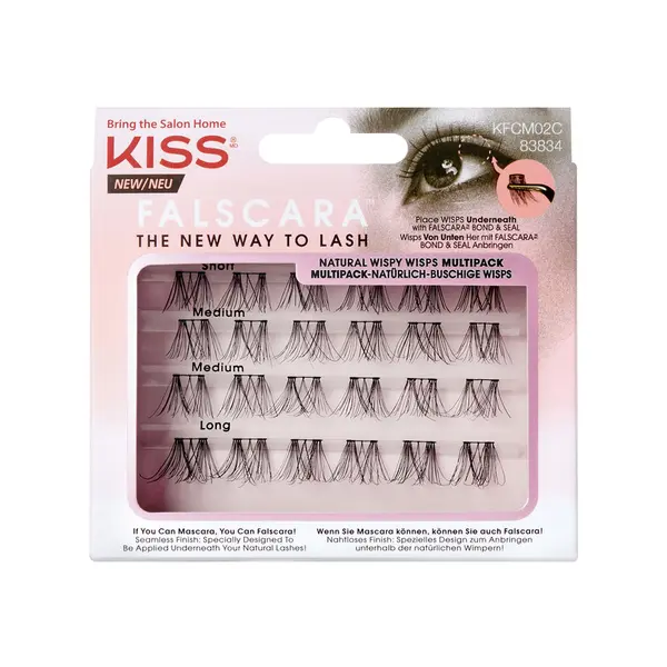 Gene False Individuale KissUSA Falscara Lashes Natural Wispy Wisp