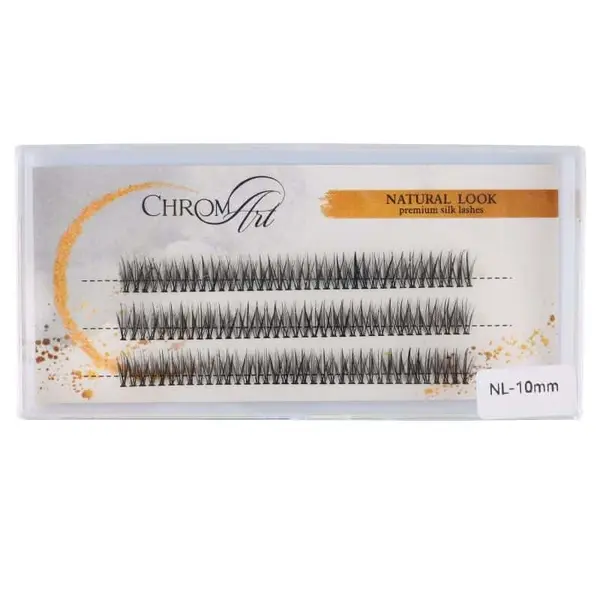 Gene false smocuri ChromArt Premium Silk Lashes - Natural Look 10 mm