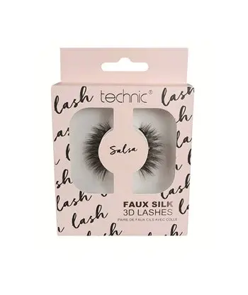 Gene false, Technic, Faux Silk 3D Lashes, Salsa, Adeziv inclus