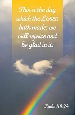 General Worship Bulletin: Glad (Package of 100): Psalm 118:24 (Kjv) - Broadman Church Supplies Staff