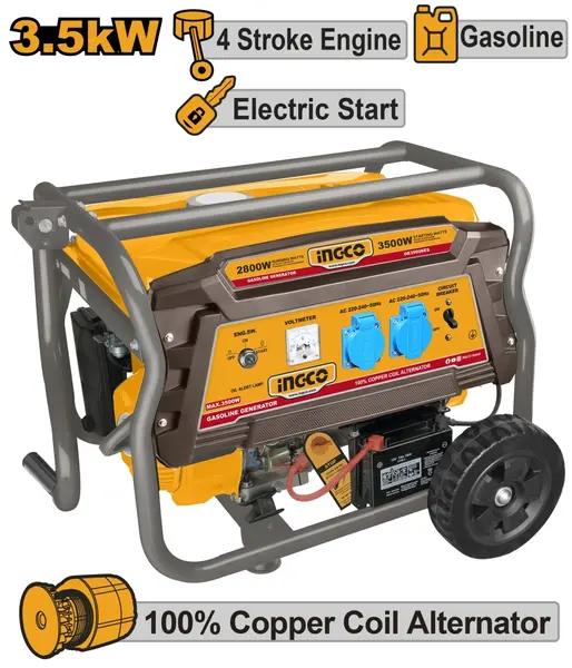 Generator 3.5KW Motor 4 Timpi INGCO GE35006ES
