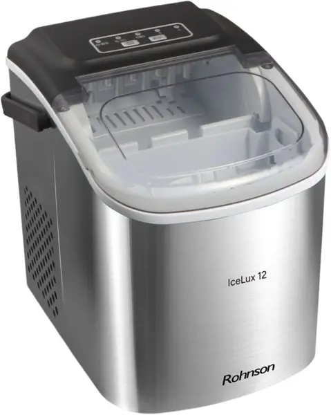 Generator de gheață Rohnson - IceLux 12, 160W, 1.3 l, inox/negru