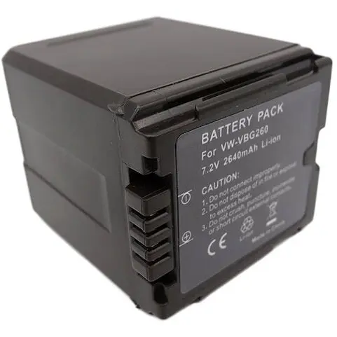 Generic Acumulator VW-VBG260 VBG130 2640mAh replace Panasonic