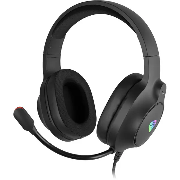 Genesis Casti cu fir Genesis Neon 213 RGB, Negru