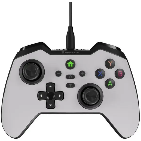 Genesis Gamepad Genesis Mangan 300, USB-C, 19 butoane, Vibratii, PC/Android/Nintendo Switch, Alb