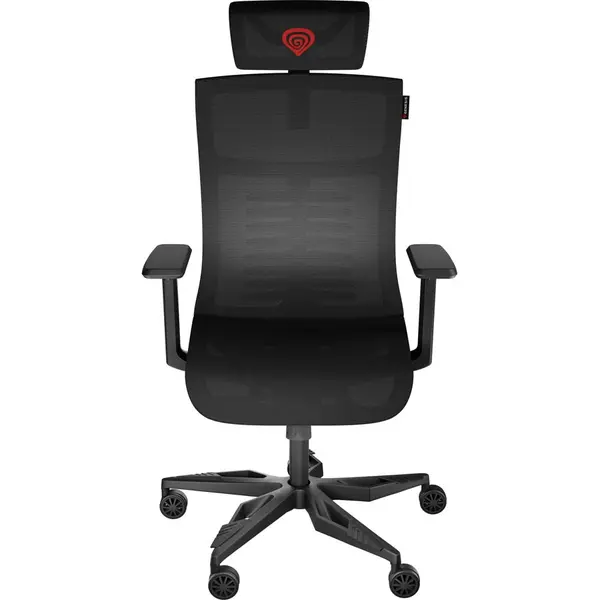 Genesis Scaun gaming Genesis Astat 700 G2, material textil, reglabil pe inaltime, greutate maxima suportata 120 kg, inaltime scaun reglabil 44.5- 51.5 cm, tesatura Mesh PureFlow™ Plus, tetiera si cotiere ajustabile 3D, Negru