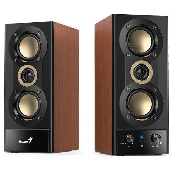 genius Boxe PC Genius SP-HF800BT, 20W, Bluetooth, lemn