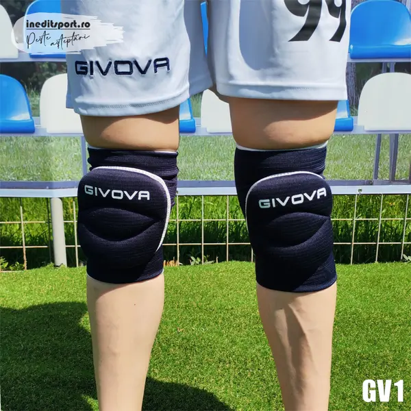 Genunchiere bleumarin seniori GIVOVA - GV1 Junior, Bleumarin