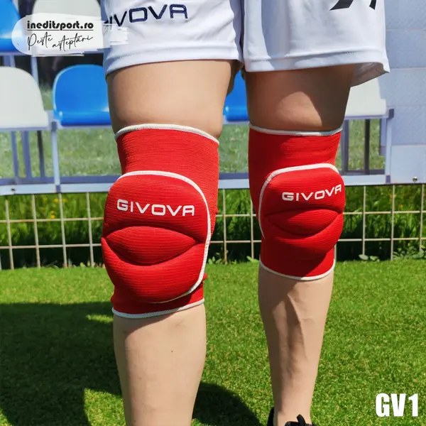 Genunchiere GIVOVA - GV1 Senior, ROȘU