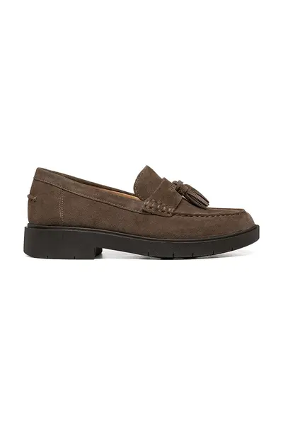 Geox loafers slip-on pentru femei din piele întoarsă D SPHERICA EC1 B