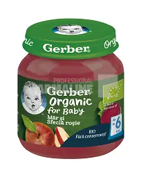 Gerber Piure Bio din mar si sfecla rosie 4 luni+ 125g