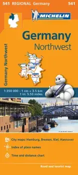 Germany Northwest - Michelin Regional Map 541. Map, Sheet Map/***