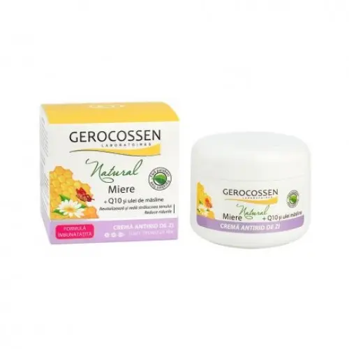 Gerocossen crema zi antirid Natural miere, 100ml Zephyr Labs