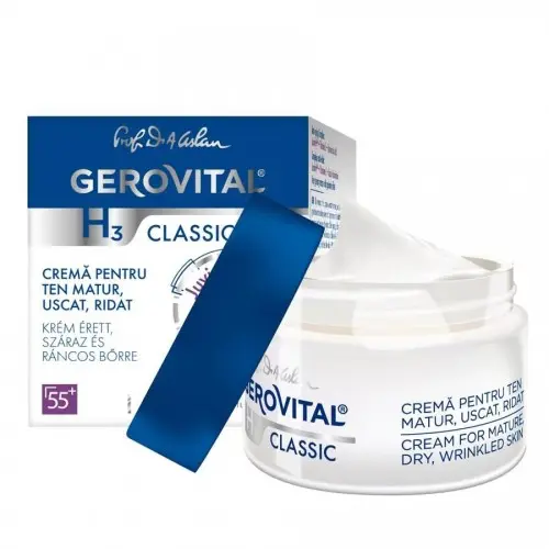 Gerovital H3 Classic crema ten matur uscat ridat 50ml Zephyr Labs