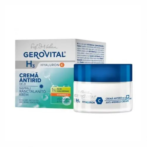 Gerovital H3 Hyaluron C crema antirid de zi 50ml Zephyr Labs