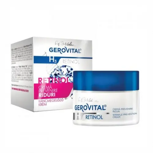 Gerovital H3 Retinol crema pentru prevenirea ridurilor 50ml Zephyr Labs