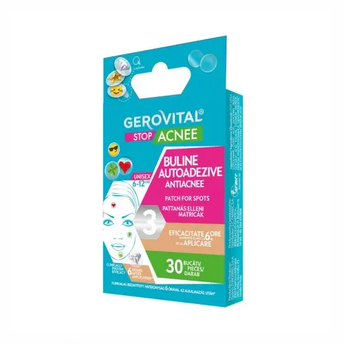 Gerovital Stop Acnee buline autoadezive antiacnee 30 buc Zephyr Labs