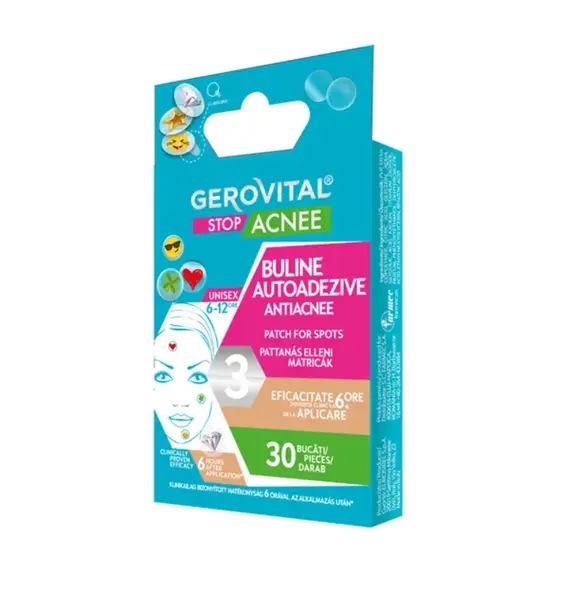 Gerovital Stop Acnee Buline autoadezive antiacnee 30 bucati