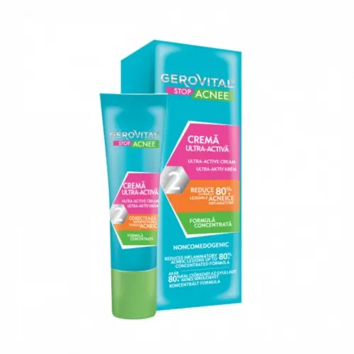 Gerovital Stop Acnee crema Ultra activa 15ml Zephyr Labs