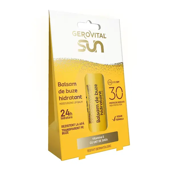 Gerovital Sun balsam de buze hidratant SPF30 5.7ml fl. Farmec