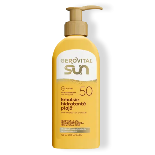 Gerovital Sun emulsie hidratanta plaja SPF50 200ml fl. Farmec