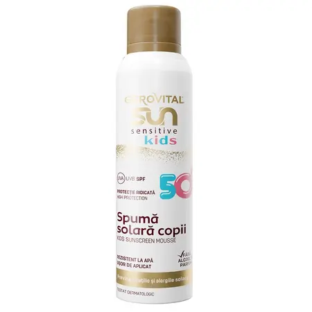 Gerovital Sun sensitive-spuma solara copii SPF50 150ml fl. Farmec