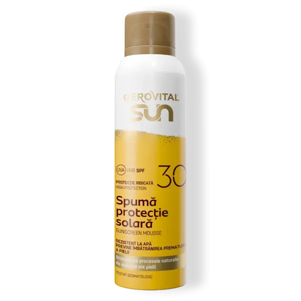 Gerovital Sun spuma protectie solara SPF30 150ml fl. Farmec