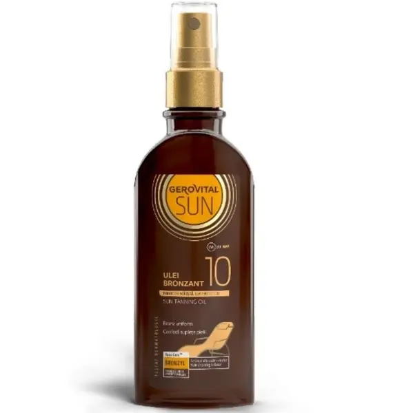 Gerovital Sun Ulei bronzant protector SPF10 150 ml