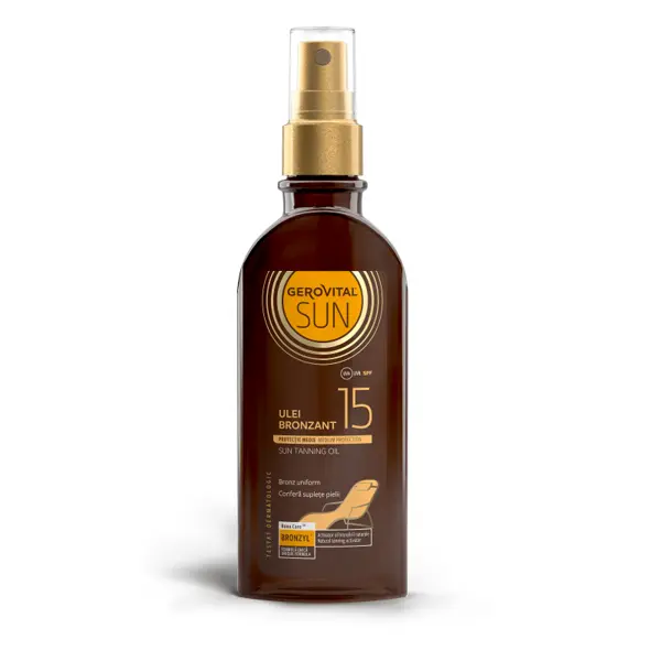 Gerovital Sun Ulei bronzant SPF15 150 ml