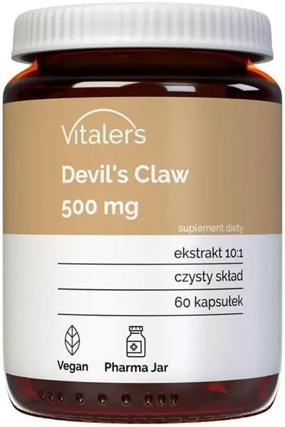Gheara diavolului, 500 mg, 60 capsule, Vitaler's