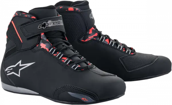 Ghete Alpinestars Sektor WP, culoare negru gri rosu, marime 8 40.5