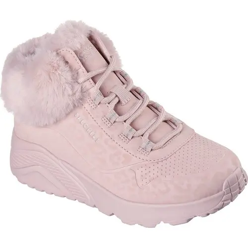 Ghete copii Skechers Uno Lite - Cozy Leopard 310362L-BLSH