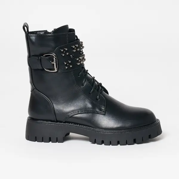 Ghete dama din Piele Ecologica CRL0631 Negre