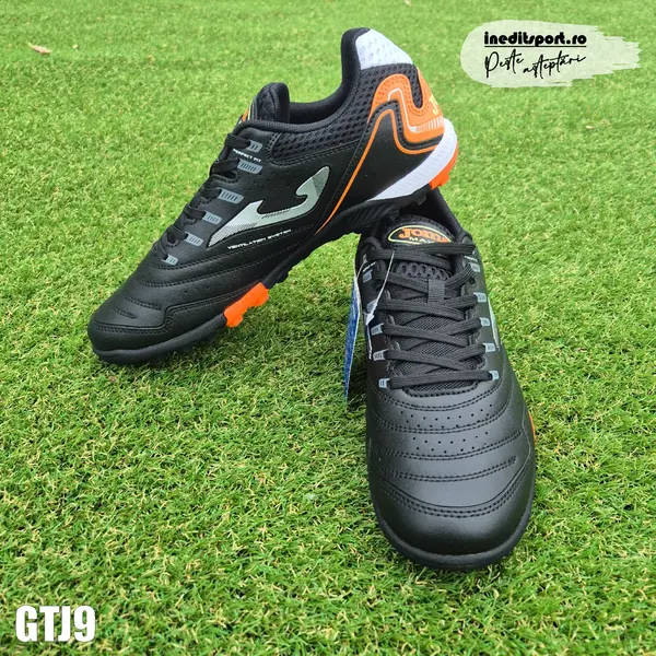 Ghete Fotbal Joma Black Orange Turf - GTJ9 43