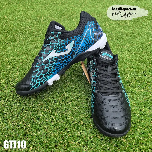 Ghete Fotbal Joma Black Turquoise Turf - GTJ10 42.5