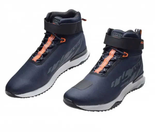 Ghete moto LS2 ACRUX, marime 44, culoare negru albastru portocaliu