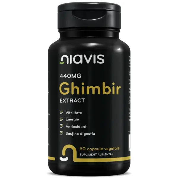 Ghimbir Extract 440mg, 60 capsule, Niavis