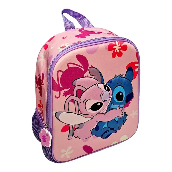 Ghiozdan 3D, 30x24x12 cm, multicolor, bretele ajustabile si captusite, Happy Stitch, Disney Engros