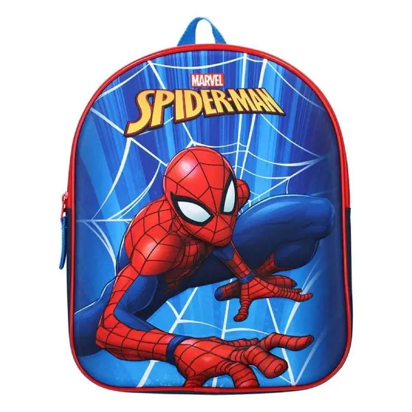 Ghiozdan 3D, Vadobag, Spiderman Stop Laughing, cu bretele ajustabile si captusite, multicolor, 32x26x11 cm Engros