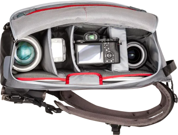 Ghiozdan aparat foto, obiective, flash, Think Tank MindShift PhotoCross 15 Backpack, Carbon Grey