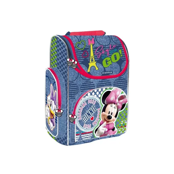Ghiozdan, carcasa tare Minnie, 37x27x14,5 cm, Starpak