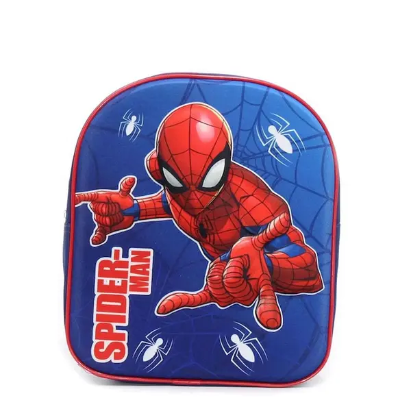 Ghiozdan copii, 30x26x10 cm, 3D, multicolor, bretele intarite si ajustabile, Spiderman Engros